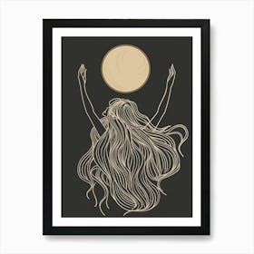 Moon Goddess 1 Art Print