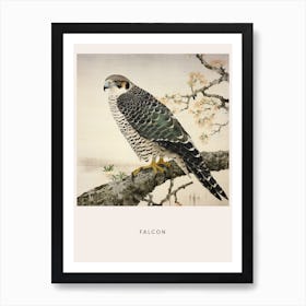 Ohara Koson Inspired Bird Painting Falcon 5 Poster Art Print