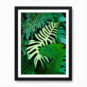 Chinese Brake Fern Vibrant Art Print