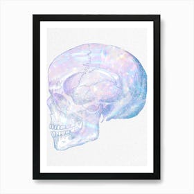 Holographic Skull Art Print