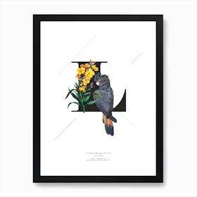 Botanical Alphabet L Art Print