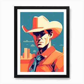 Wild West Colors: Pop Art Cowboys of Texas Art Print