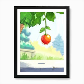 Tomato In The Garden Art Print