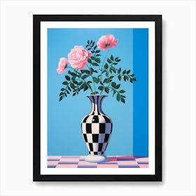 Roses En Bleu Art Print