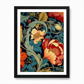 Wallpaper Floral Pattern 6 Art Print