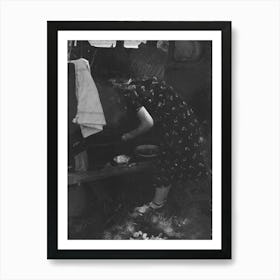 Untitled Photo, Possibly Related To Migrants Loading Rear Deck Of Automobile While Camped Near Prague, Art Print