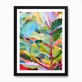 Fiddle Leaf Fig Impressionist Painting Art Print