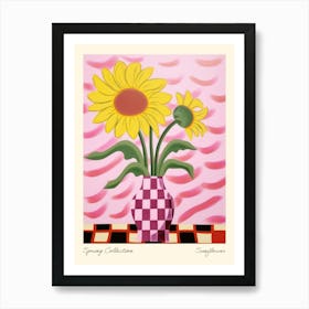 Spring Collection Sunflower Flower Vase 2 Art Print
