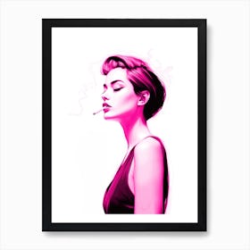 Pink Cigarette Art Print