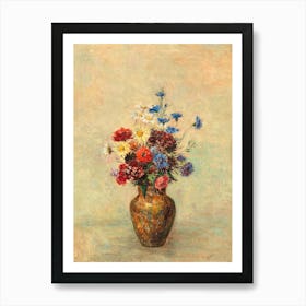 Flowers In A Vase 24 Art Print