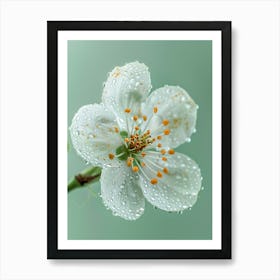 Raindrops On A Flower 2 Art Print