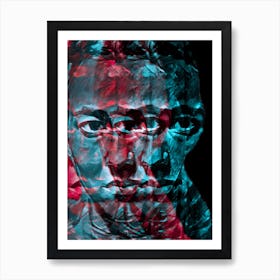 Modern Portrait Of A Man Art Print