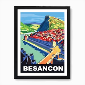 Besancon, Aerial View, France Art Print