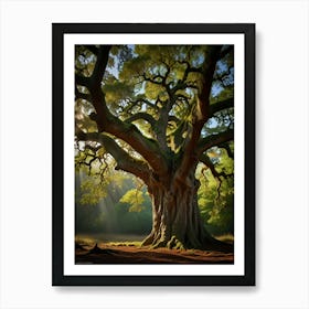 Old Oak Tree Art Print