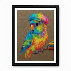 Colorful Bird 2 Art Print