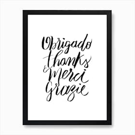 Agradecer Art Print