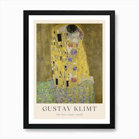 Gustav Klimt The Kiss Art Print