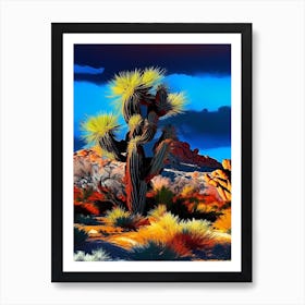 Joshua Tree National Park Nat Viga Style  (2) Art Print