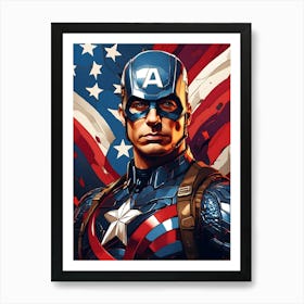 Captain America 3 Art Print