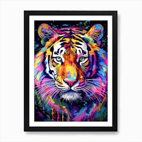 Tiger Art In Contemporary Art Style 1 Art Print