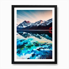 Lake In The Mountains 25 Art Print