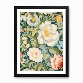 Floral Wallpaper 23 Art Print