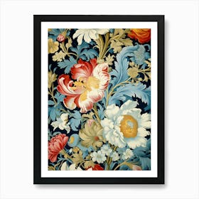 Floral Wallpaper 36 Art Print