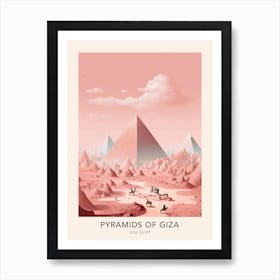 Pyramids Of Giza Egypt 2 Travel Poster Art Print