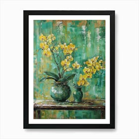 Yellow Orchids 4 Art Print