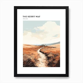 The Kerry Way Ireland 2 Hiking Trail Landscape Poster Art Print