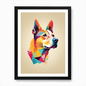 Geometric Dog Art Print