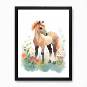 Cute Foal Scandinavian Style Illustration 1 Art Print