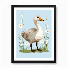 Baby Animal Illustration  Goose 6 Art Print