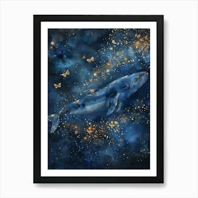 Whale In The Sky 9 Art Print