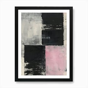 'Black And Pink' 2 Art Print