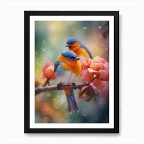 Birds On The Branch Art Print