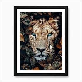 Lioness With Blue Eyes Art Print