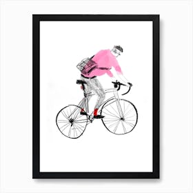 Coolest One On The Cycle Lane Art Print