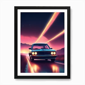 Car On The Road 2 Art Print