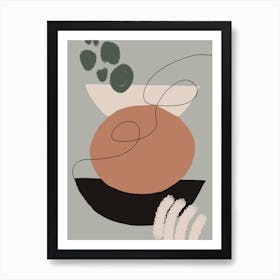 Boho Minimalism, Boho, Bohemian, Style, Trending, Neutral, Art, Kitchen, Bedroom, Living Room, Wall Print Art Print