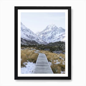 Mount Cook Track New Zealand Art Print