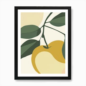 Apples Close Up Illustration 3 Art Print