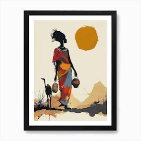 Africa Boho Art; The Tundra Tranquility Art Print