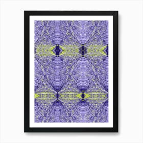 Abstract Purple And Yellow Art Print