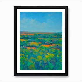 Kakadu National Park Australia Blue Oil Painting 2  Art Print