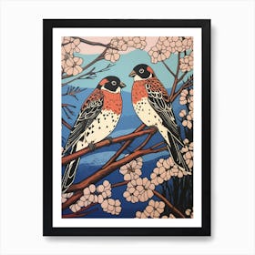 Art Nouveau Birds Poster American Kestrel 4 Art Print