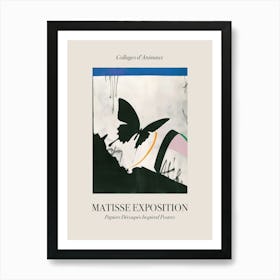 Butterfly 2 Matisse Inspired Exposition Animals Poster Art Print