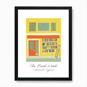 Limassol, Cyprus The Book Nook Pastel Colours 3 Poster Art Print