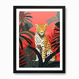 Leopard In The Jungle 24 Art Print