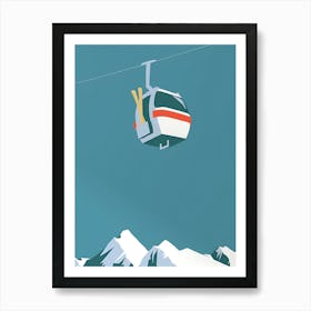 Ski Lift 4 Art Print